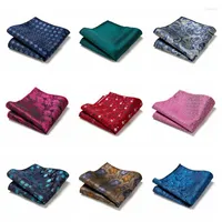 Bow Ties Men Handkerchief Pocket Square Silk Hanky Flower Paisley Wedding Party Floral Banquet Accessories Gift