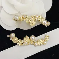 18k Gold Pearl Diamond Brooch Designer Women Love Logo Brooch Spring New Brand Pins Brooch Fashion Brand Jewelry Accessories Wedding Party Gift
