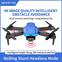 2023 New F185 pro Mini Drone three-sided obstacle avoidance drone aerial photography drone foldable remote control dual camera aircraft