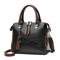 Waist Bags BKQU 2023 Casual Shell Handbag Retro Cat Tassel Women's Zipper Crossbody Shoulder Fashion Female 230331