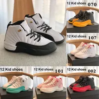 jumpman 12s 12 Kids Basketball Shoes Flu Game Black Deadly Pink Gym Red Athletic Sneakers Kid shoe