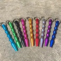 Portable Self Defense Keychain Rings Metal Keyrings Holder Outdoor Tools Fashion Women Mens Pencil Design Car Key Chains Accessories