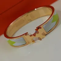 12mm Enamel clic bangle for women charm bracelets new version green enamel