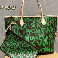 Bags Women's New Fashion Graffiti Tote Mother Mommy Armpit Handheld Stars Same Style