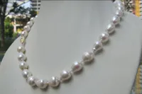 Chains Beautiful 11-13mm Natural South Sea Baroque White Pearl Necklace