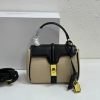 Mini Shoulder Cross Body Bags Women Designer Handbags Mini 16 Flap Gold Lock Pendant Removable Shoulder Strap Interior Leather Compartment Pocket Totes