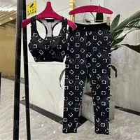 Printed Women Tracksuits Black Sexy Cropped Dry Quickly Yoga Outfits Summer Spring Gym Yoga Sets Dry Fast Sport Sportswear