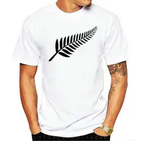 Men's T-Shirts New Zealand Fern Rugbyed Tt Shirt Kiwi T Shirt Men Women Cartoon Casual Short O-neck Broadcloth Cn(origin)