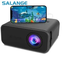 Projectors Salange YT500 Mini Projector Led Home Theater Video Beamer Supports 1080P USB Audio Portable Home Media Player Kids Gift Z0331