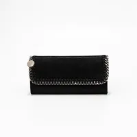 Fashion Women Purse Stella Mccartney Long Sqaure Hasp Lady Wallet Soft PVC Leather Bag 102-3261V