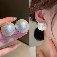 2023 Dangle & Chandelier Japan and South Korea Exaggerate Big Pearl New Trend Small Design Temperament Earrings