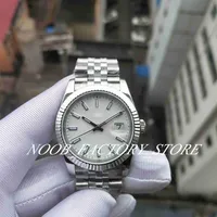 Factory s Watch 2 Color Super BP Watches Classic 2813 Automatic Movement 36mm Blue White Dial Strap Stainless Steel Bezel Case233v