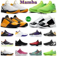 Newest 6 Protro Mamba Men Basketball Shoes Grinch Mambacita Sweet 16 5 Rings Chaos Alternate Bruce Lee Lakers Mens Trainers Outdoors Sports