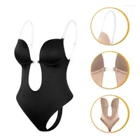 Women's Shapers One Piece Backless Full Body Shaper Slimming Thong Shaping Bodysuit For Women Seamless Shapewear Invisible Underwear