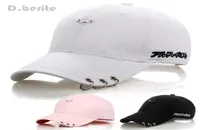 Mens Snapback Hats Fashion K Pop Iron Ring Hats Adjustable Baseball Cap Unisex Caps Snapback Hip Hop Caps242B9703759