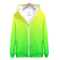 Men's Hoodies & Sweatshirts Green 2023 Sweatshirt Custom Colourful Gradient Hoodie Men Women Rainbow Hoody Sportwear Neon MenMen's