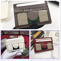 Top quality luxurys designers card holder Classic printing Credit Card Holders Ultra Slim Wallet276y