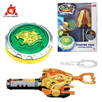Beyblades Arena Nado 6 Starter Pack Lightning Leopard Metal Ring Tip Spinning Top Gyro with Monster Icon Cord er Anime Kid Toy 230331