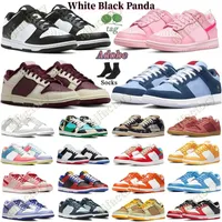 2023 Tasarımcı Sıradan Ayakkabılar Erkek Kadınlar Düz Sb Düşük Panda Beyaz Siyah Gri Sis UNC Tıknaz Yeşil Glow Garip Sevgililer Günü Neden Çok Üzgün ​​Dunksb Dunks Trainers Sneakers