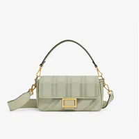 Canvas Shoulder Crossbody Bags Women Handbags Purse Removable Handle Strap Gold Hardware Colored Letters New Flap Messenger Bag