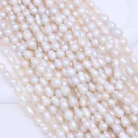 Chains Natural Fresh Water Pearl Necklace Irregular White Drop Shaped Beads For Women Jewelry Party Banquet Gift
