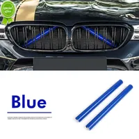 New 2Pcs Car Front Grille Trim Strips For BMW F07 F10 11 F18 F06 F12 F13 F01 F02 F03 F04 F48 F49 F39 F45 F46 Car Styling Decoration