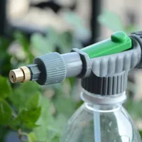 Watering Equipments C9GA Adjustable Drink Bottle Spray Head High Pressure Air Pump Manual Sprayer Nozzle For Home Garden Tool Irrigation