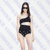 Designers Womens Swimsuit One Piece Jacquard Letter Swimwear Bikini Fashion Ladies Beachwear Swim Wear247D