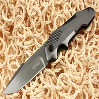 GTC Full Steel Tactical Folding Knives 440C 57HRC Titanium Camping Hunting Survival Pocket Knives Utility Military EDC Hand Tools 2231