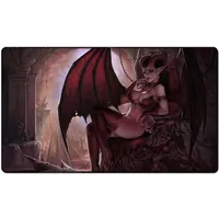 Magic Board Game Playmattemptation of sin 60 35cm size Table Mat Mousepad Play Matwitch fantasy occult dark female wizard2Trial o220a