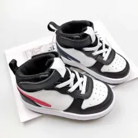 2022 Basketball Shoes 2s Court Borough Mid 2 Black White Red Little Kids Sneakers Children Boys Girls Sports Shoes Us Size 7c -3y Eub 23 -35