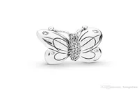2019 Spring 925 Sterling Silver Jewelry Decorative Butterfly Charm Beads Fits Pandora Bracelets Necklace For Women DIY Making5854672
