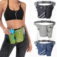 Outdoor Bags Adjustable Durable Water Bottle Fanny Pack Sports Waist Belt Bag For Hiking Running Cycling City Jogging