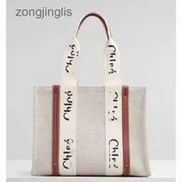 Handbag Hands outlet Cloe Handbag Bags Tote Designer Handbags the Women Same Red Type Large-capacity of Online Letter-printed Canvas Shopping Trend Q DDMS DDMS