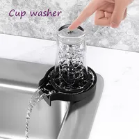 Other Kitchen Tools High Pressure Automatic Glass Cup Washer Bar Cleaner Rinse Machine Beer Milk Tea Sink Cleaning Accessories 230331