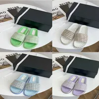 2023 summer new style small fragrant style sandals slides famous designer women The upper foot is very comfortable, casual and elegant