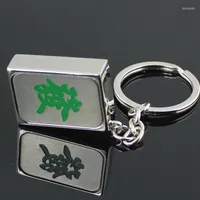 Keychains Chinese Style Props Model Mahjong Fortune Keychain Key Chain Ring Keyring Keyfob