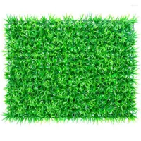 Decorative Flowers UV Resistant 3D Indoor Outdoor Decor Lush Ferns Carpet Soft Landscaping Artificial Green Wall Mixed Plant Panel Fake