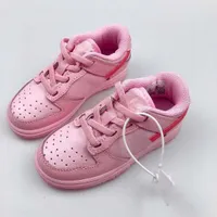 2022 Toddler Running Shoes Low Triple Pink Gs Girls Boys Children Students Trainers Outdoor Sports Sneakers Us Size 8c -3y Eur 25 -35