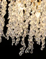 Chandeliers LED Pendant Lamp Luxury Modern Nordic Crystal Villa Living Room Decoration Creative Branch