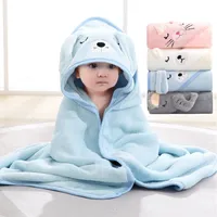 Blankets Swaddling 80x80cm born Wrap Baby Soft Warm Cloak Children Bath Towel Infant Swaddle Coral Fleece For 012 Month 230331