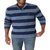 Men é o algodão Twist Button Button Sockneck Sweater-size Xs até 4xb