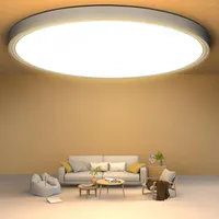 天井のライトLED円形パネルライト6W 9W 13W 18W 24W表面マウントAC 85-265Vホームデコレーション用ランプ