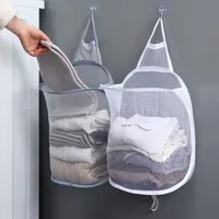 Caixas de armazenamento caixas de lavanderia dobrável Organizador de cesta para roupas sujas roupas de banheiro saco de armazenamento saco de armazenamento parede de pendura de cesta de cesta 230503