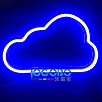 Große billige 45,7 x 27,9 cm LED benutzerdefinierte Couleur Neonlampe Wolke Zeichen Projekt Neon Flex Art Design Family Bar Cache Party Tube Neon Deco F288V