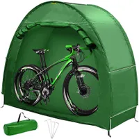 VEVOR Fahrradabdeckung Aufbewahrungszelt, Outdoor wasserdicht tragbar für 2 Fahrräder, 210D Oxford Anti-Staub-Fahrradschuppen, strapazierfähig für Fahrräder, La
