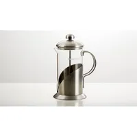 Caxe à café français 34 onces Espresso Maker et infuseur de thé avec filtre triple et piston en acier inoxydable, Borosilicate résistant à la chaleur GLAS