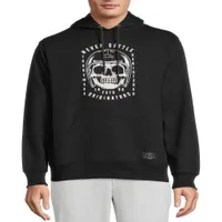 Men Is Skull Logo Pullover Fleece Sweat-shirt, tailles S-XL