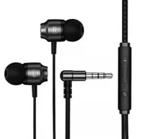 Metal Kablolu Kulaklık 7.1 Kanal HiFi Stereo Bas HD Ses Çoklu Gürültü Azaltma 3.5mm Manyetik Kablolu Kontrol Kulak içi kulaklıklar MIC ile spor kulaklık