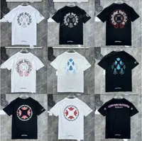 Camiseta clásica de moda CH MARCA DE MARNA CARTA SANSCRIT Cross Sweater Camisetas Diseñadores de diseñadores de colabas de algodón Camas de camisetas Otnn